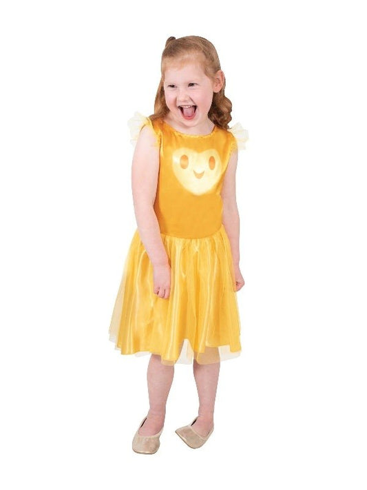 Disney Wish Star Tutu Costume - Golden Dress for Kids Size 4-6, perfect for dress-up play