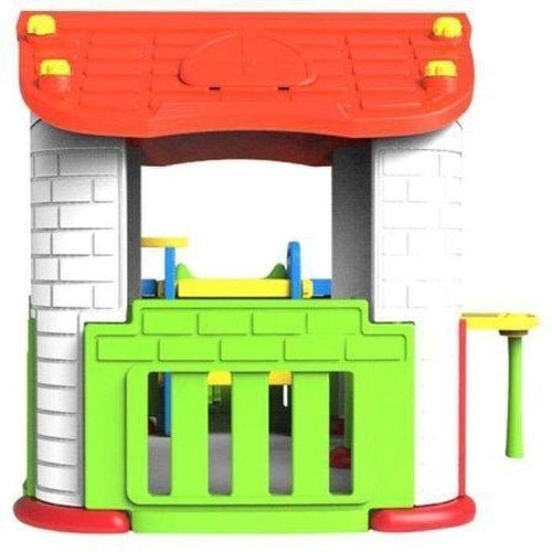 Lifespan Kids Wombat Plus Playhouse with Slide and Basketball Hoop for Toddlers, ideal for outdoor fun.