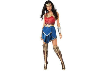 Official DC Comics Wonder Woman 1984 Adult Costume for kids superhero dress-up play.