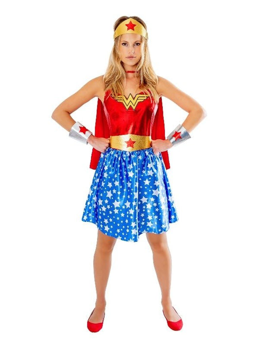 Wonder Woman Deluxe Adult Costume official DC Comics for kids imaginative play at home.