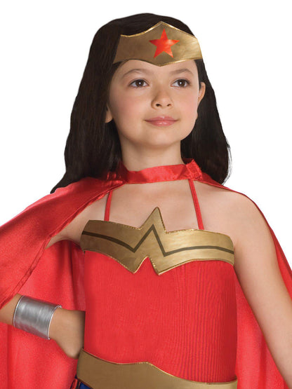 Official DC Comics Wonder Woman Deluxe Kids Costume, perfect for imaginative play at home.