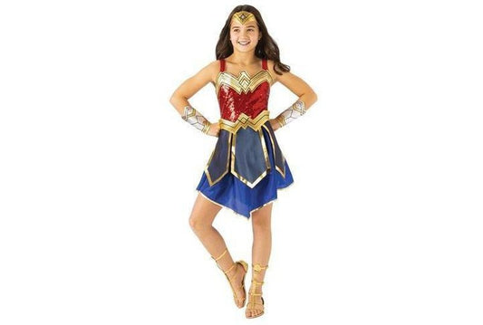 Official DC Comics Kids Wonder Woman 1984 Costume Set for imaginative play at home.