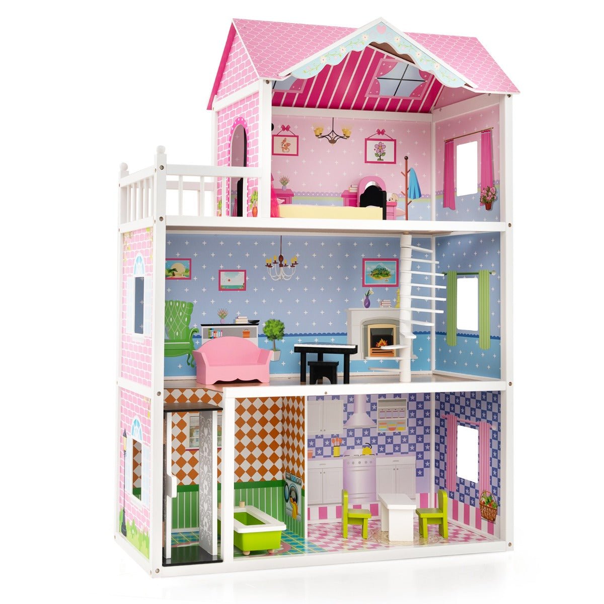 3 story dollhouse with elevator sale