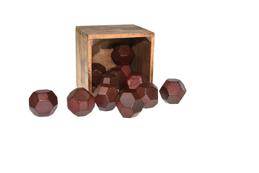 Wooden fidget block brainteaser puzzle, ideal for kids home entertainment and mental stimulation.