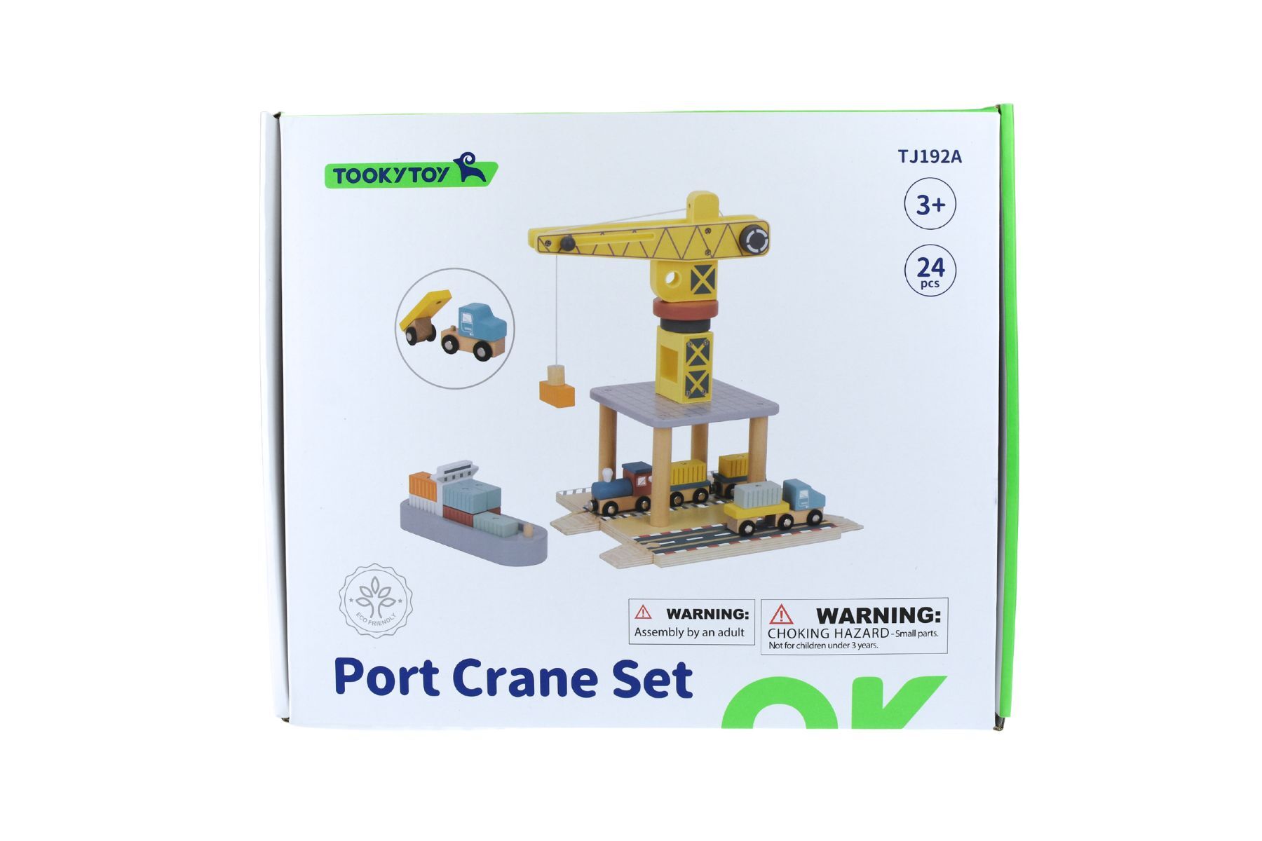 Kids Harbor Play with Wooden Crane