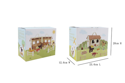 High-quality, durable horse stable toy for kids