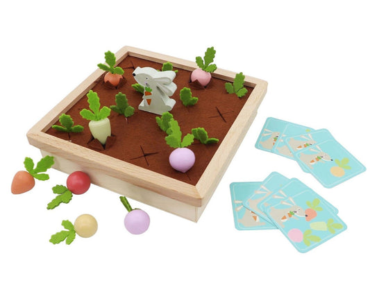 Wooden Radish Farm Memory Game | Interactive educational toy for kids promoting cognitive skills.