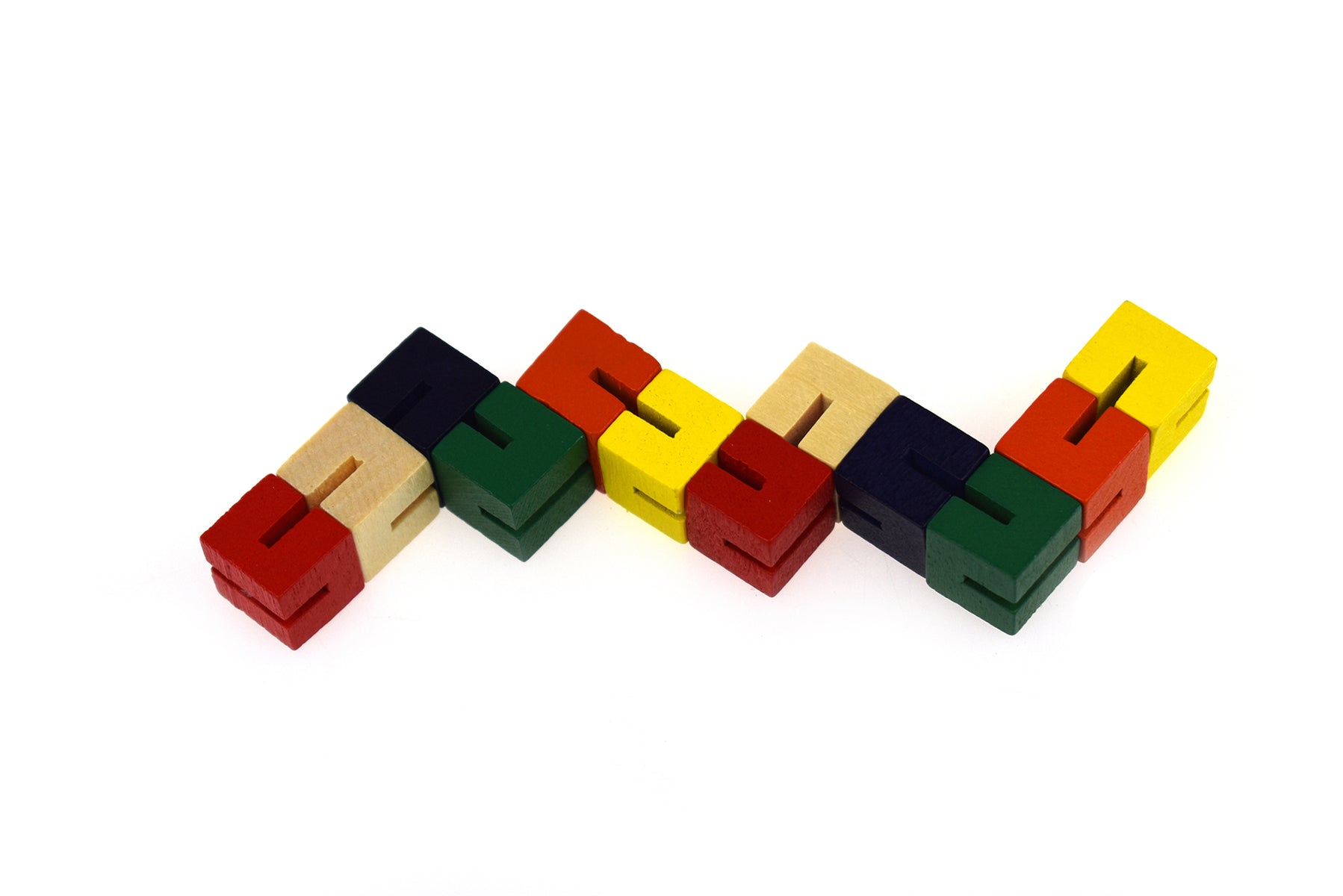 Wooden Twist & Lock Blocks by Kaper Kidz | Educational Toy for Kids