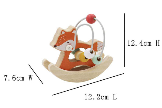 Woodland Fox Rocking Bead Maze | Interactive toy for kids, promotes motor skills and imaginative play.