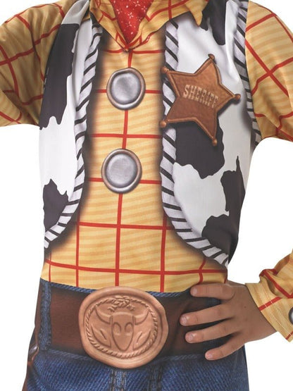 Disney Pixar Woody Cowboy Costume for Kids. Officially licensed dress-up outfit for imaginative play.