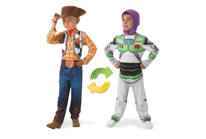Buy Official Licensed Toy Story Costume for Kids - Reversible Woody To Buzz design