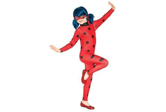 Zagtoons Miraculous Ladybug kids costume with mask for imaginative play at home.