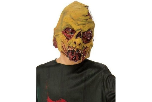 Zombie Avenger Kids Costume includes shirt, gloves and mask set for spooky at-home fun.