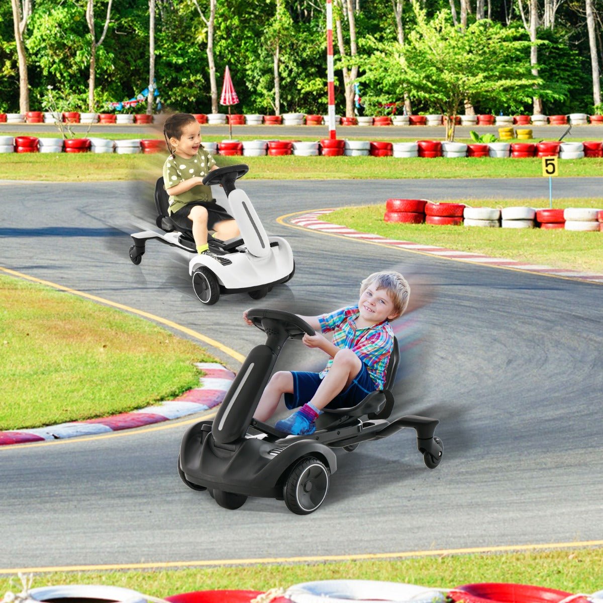 Zoomy Drift Racer Black - Zoom into Fun! - Kids Mega Mart